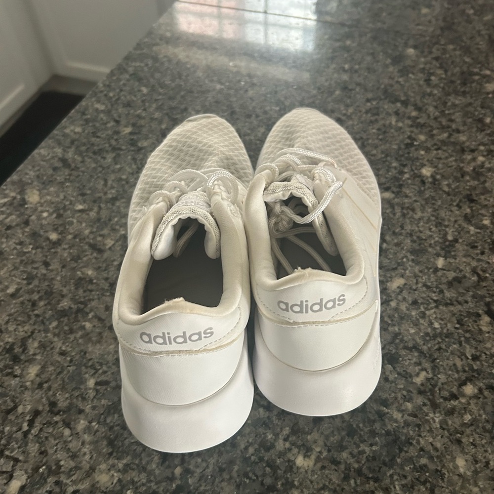 Adidas Cloudfoam White Athletic Shoes - Picture 2 of 4